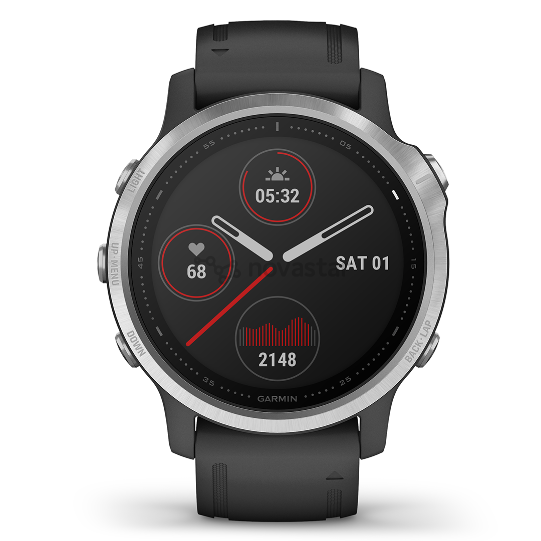 Išmanusis laikrodis Garmin fēnix 6s Standard, GPS, Silver/Black