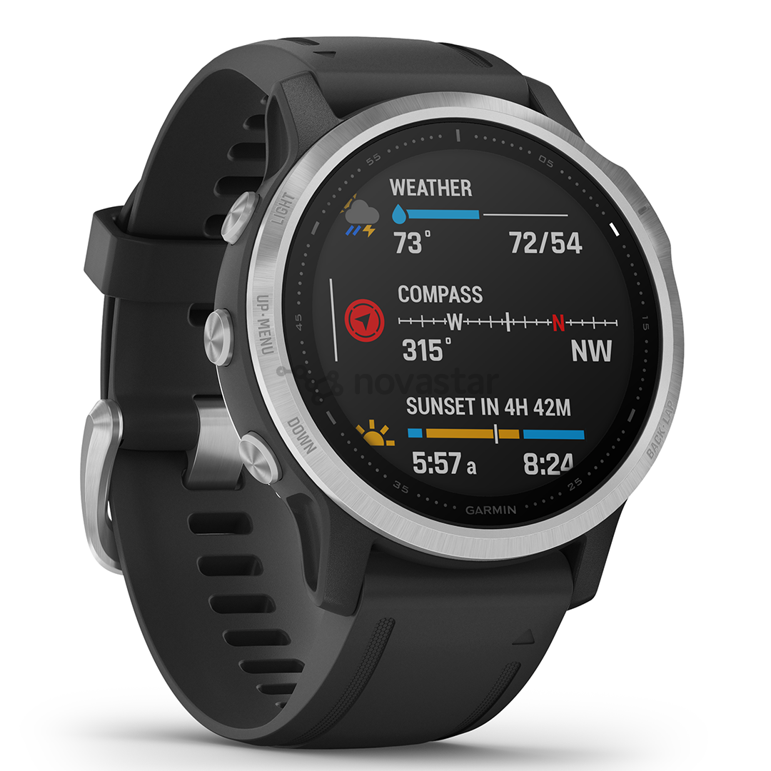 Išmanusis laikrodis Garmin fēnix 6s Standard, GPS, Silver/Black