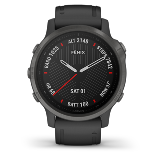 Išmanusis laikrodis Garmin fēnix 6s Pro, GPS, Black