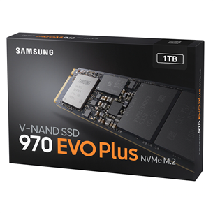 Samsung 970 EVO Plus, M.2, NVMe, PCIe 3.0, 1 TB - SSD