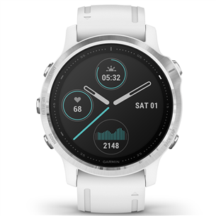 Išmanusis laikrodis Garmin fēnix 6s Standard, GPS, Silver/White