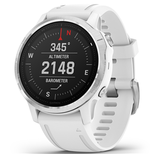 Išmanusis laikrodis Garmin fēnix 6s Standard, GPS, Silver/White