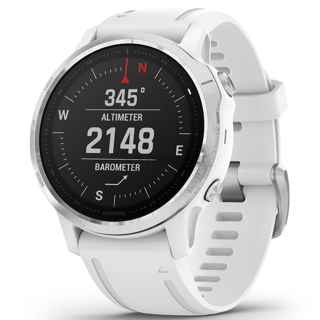 Išmanusis laikrodis Garmin fēnix 6s Standard, GPS, Silver/White