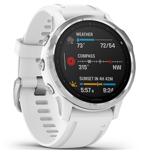 Išmanusis laikrodis Garmin fēnix 6s Standard, GPS, Silver/White