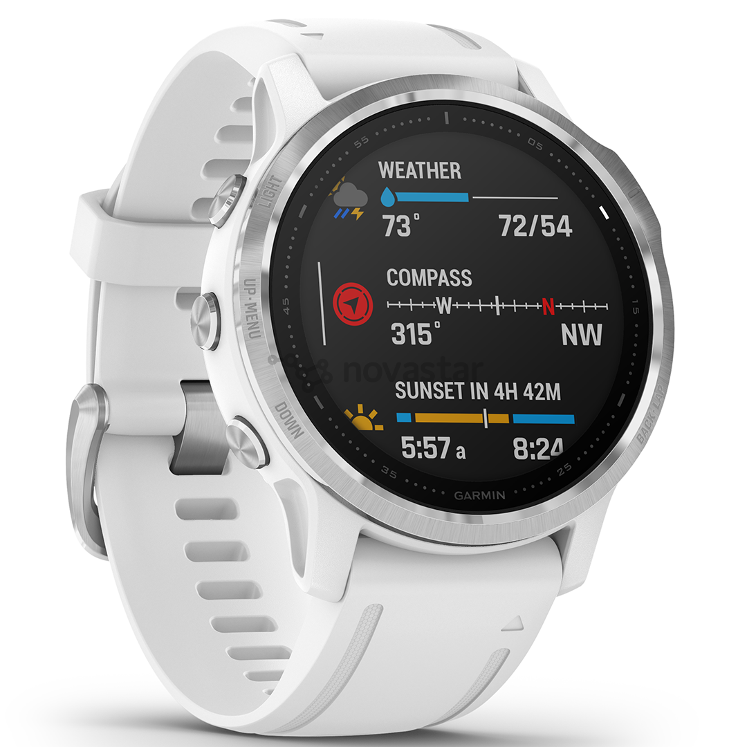 Išmanusis laikrodis Garmin fēnix 6s Standard, GPS, Silver/White