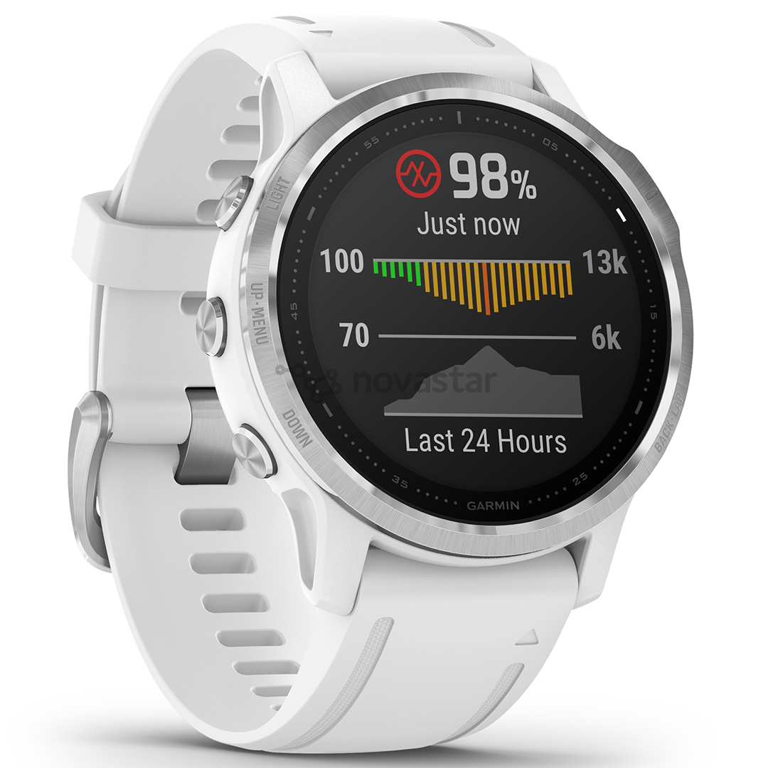 Išmanusis laikrodis Garmin fēnix 6s Standard, GPS, Silver/White