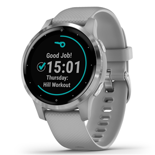 Išmanusis laikrodis Garmin Vivoactive 4S, GPS, Gray/Silver