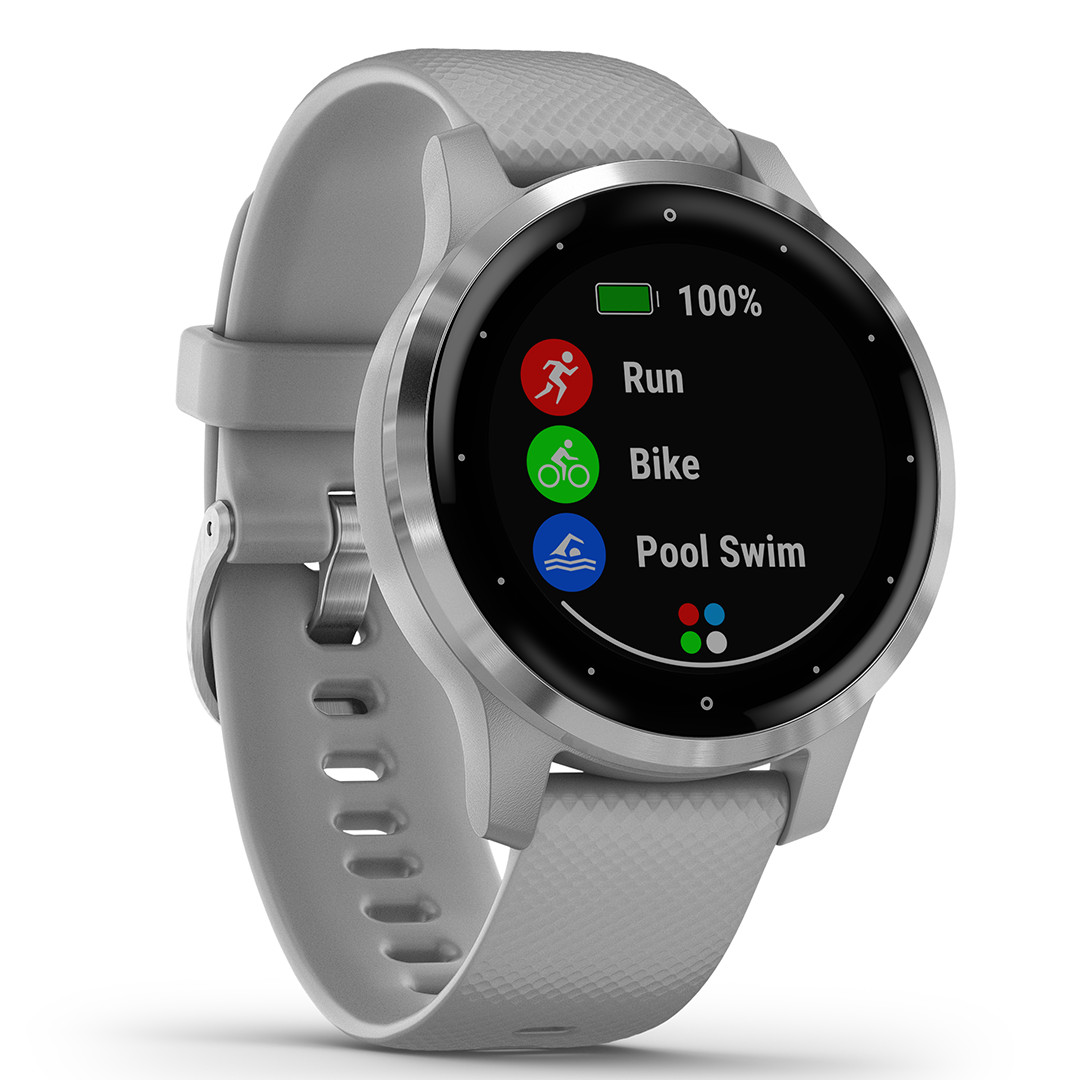Išmanusis laikrodis Garmin Vivoactive 4S, GPS, Gray/Silver