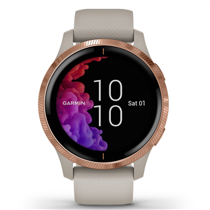 Išmanusis laikrodis Garmin Venu, Rose Gold/Lightsand