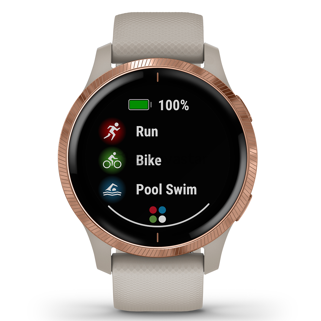 Išmanusis laikrodis Garmin Venu, Rose Gold/Lightsand
