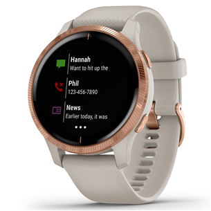 Išmanusis laikrodis Garmin Venu, Rose Gold/Lightsand