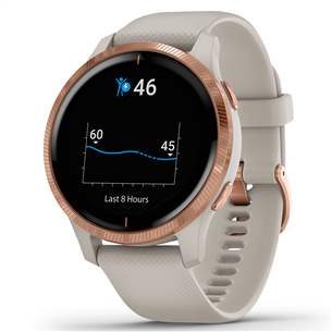 Išmanusis laikrodis Garmin Venu, Rose Gold/Lightsand