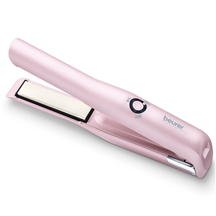 Beurer, 160-200°C, pink - Cordless hair straightener