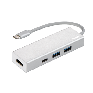 Adapteris Hama, USB-C 2, USB 3.1, USB-C, HDMI