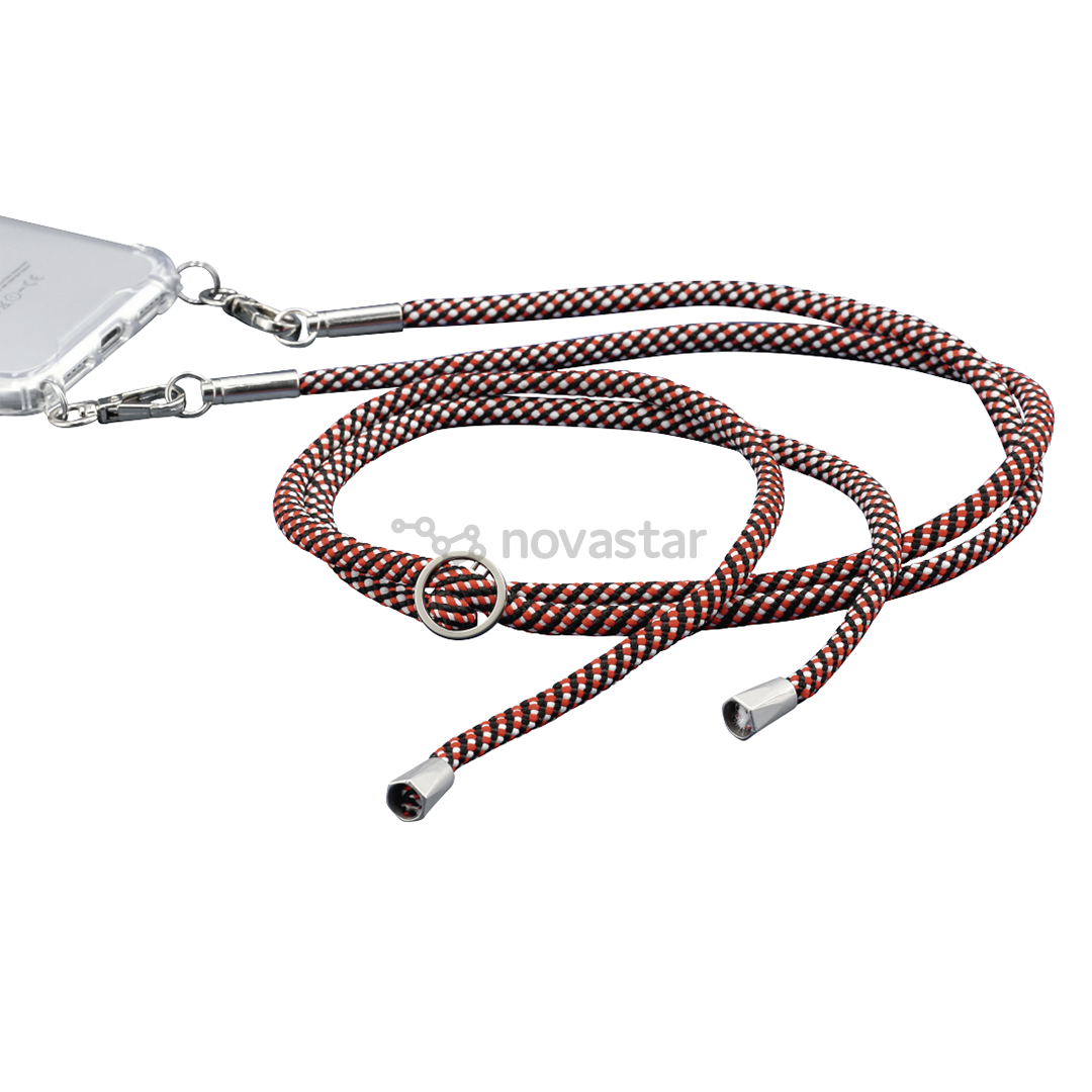 Virvelė dėkliukui Hama Cross Body Strap, Juoda/Raudona/Balta