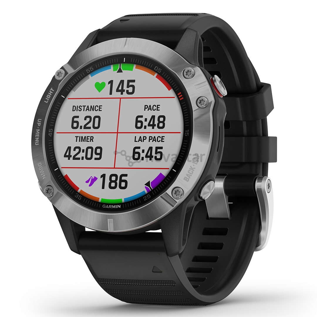 Išmanusis laikrodis Garmin fēnix 6s Standard, GPS, Silver/Black