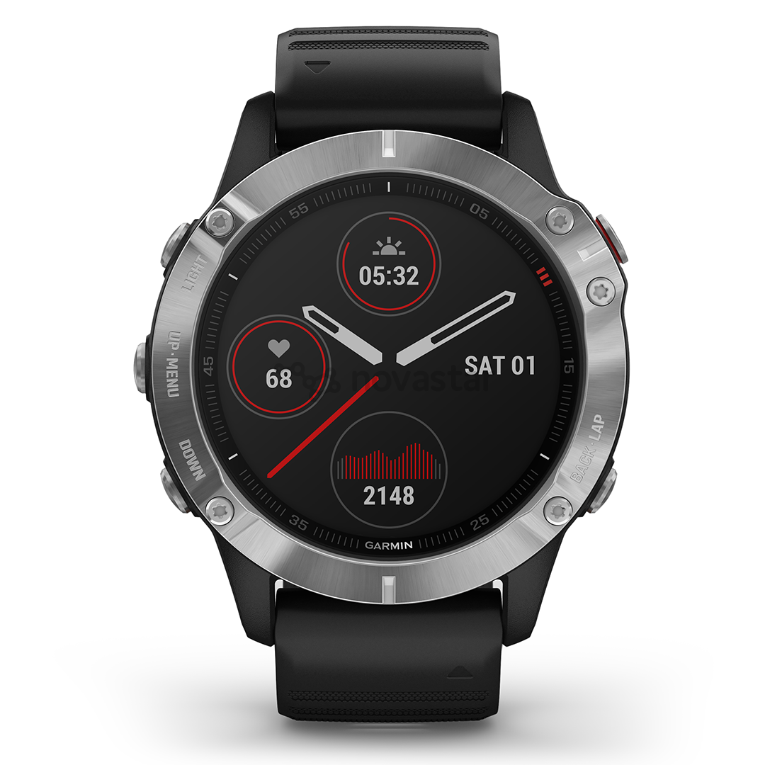 Išmanusis laikrodis Garmin fēnix 6s Standard, GPS, Silver/Black