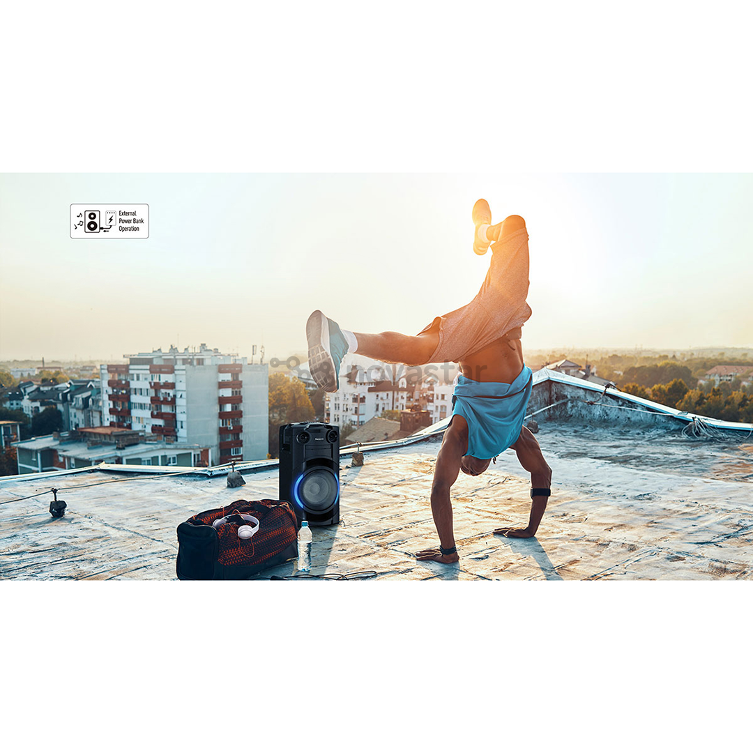 Muzikinis centras Panasonic TMAX 10, BT, 300W, Juodas
