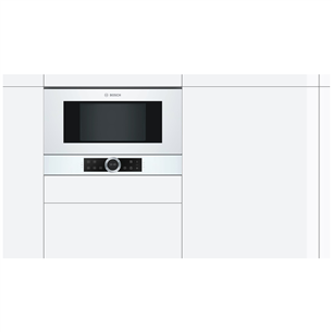 Bosch, 21 L, 900 W, white - Built-in Microwave Oven