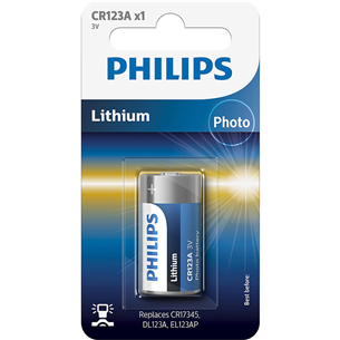 Baterija Philips CR123 Lithium 3 V (CR17345)