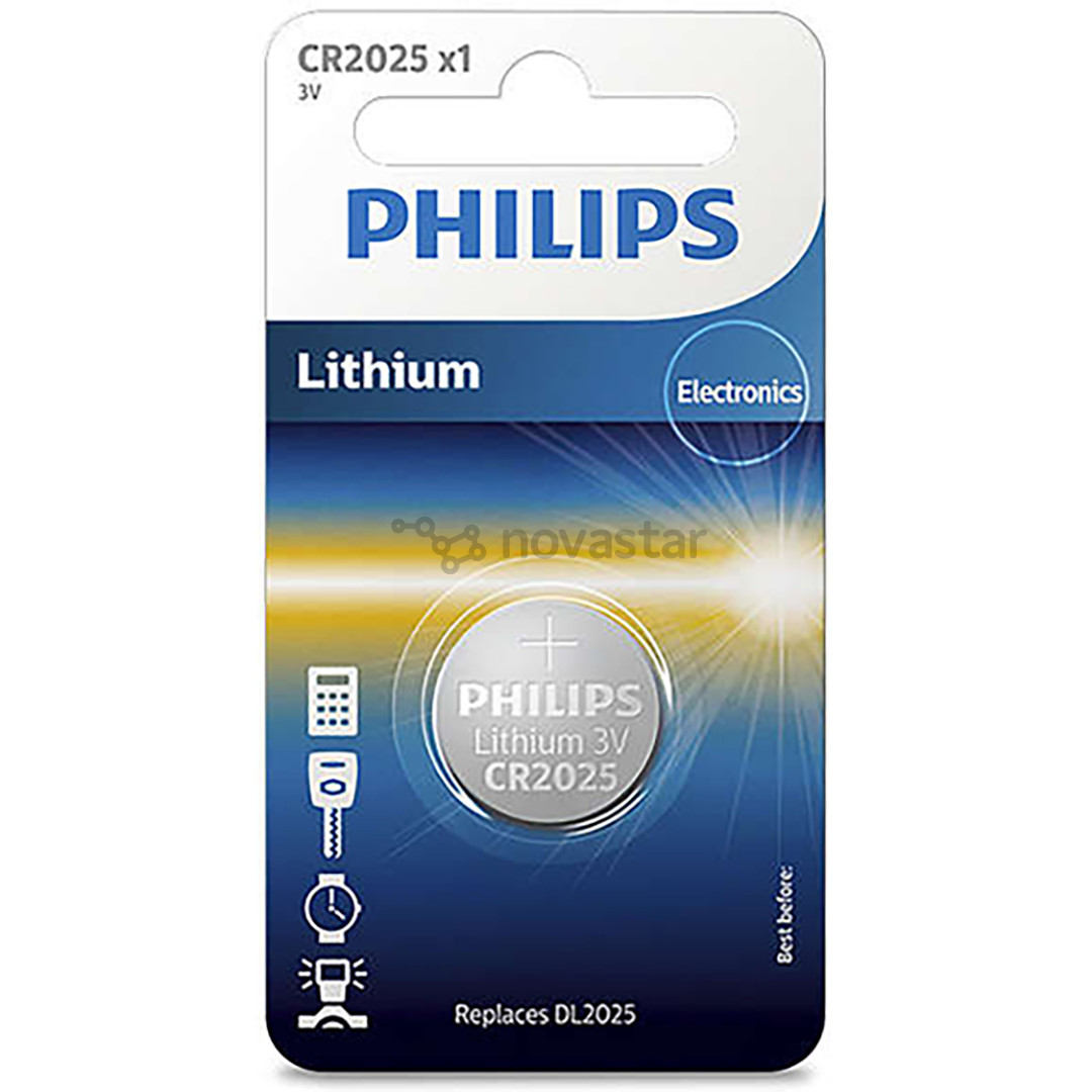 Philips Lithium, CR2025, 3 В - Батарейка
