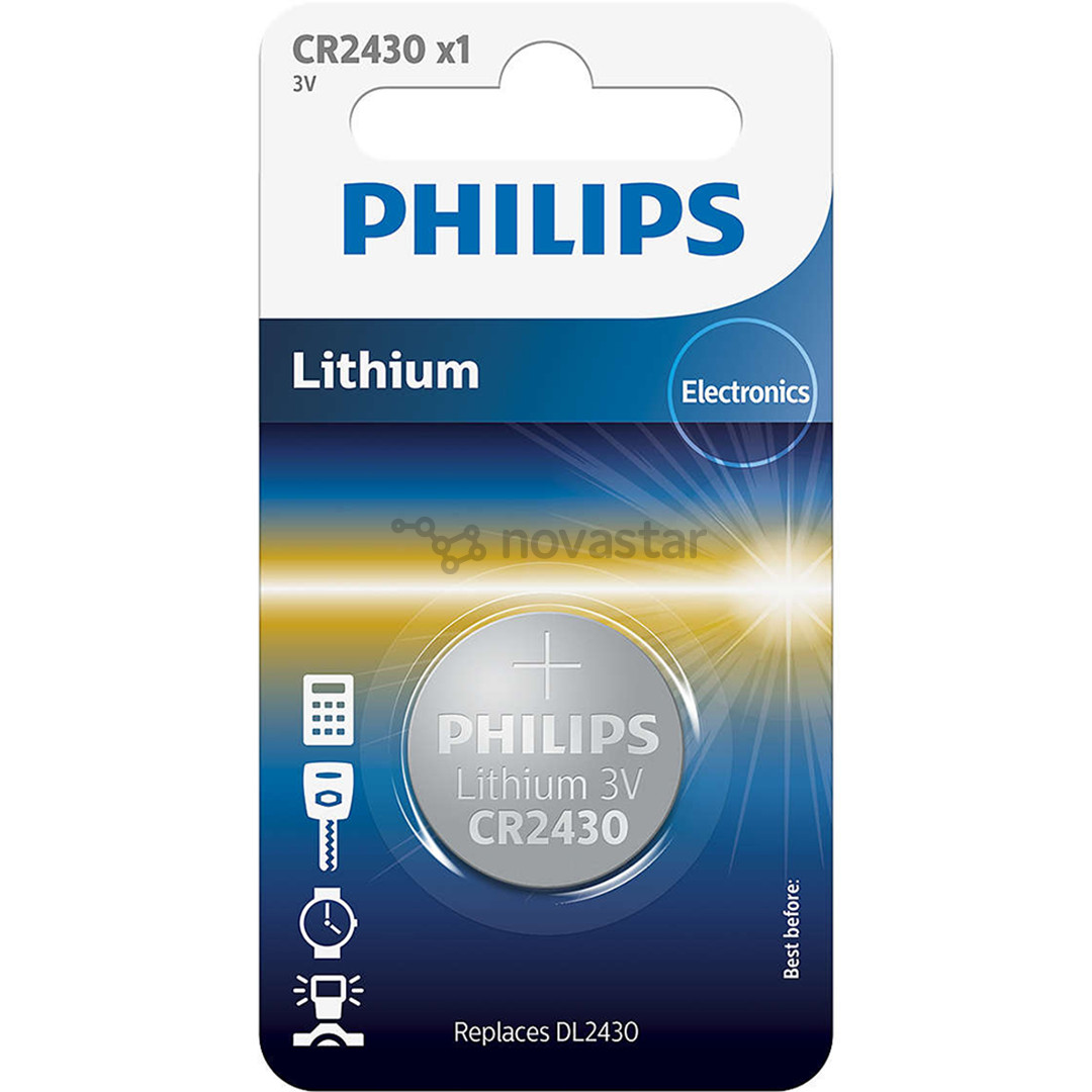 Philips Lithium, CR2430, 3V - Elementai