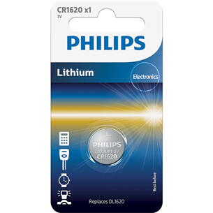 Philips Lithium, CR1620, 3 В - Батарейка