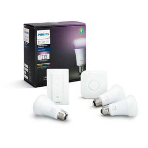 Rinkinys Philips Hue White and Color Ambience E27 x 3