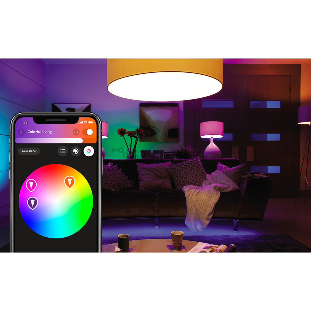 Rinkinys Philips Hue White and Color Ambience E27 x 3