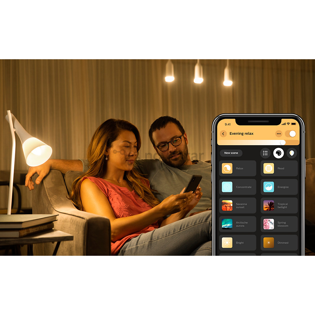 Rinkinys Philips Hue White and Color Ambience E27 x 3
