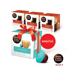 Kavos kapsulės Nescafe Dolce Gusto 3x Grande Intenso+Flat White