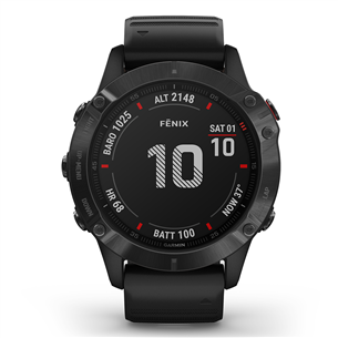 Išmanusis laikrodis Garmin fēnix 6 Pro, GPS, Black