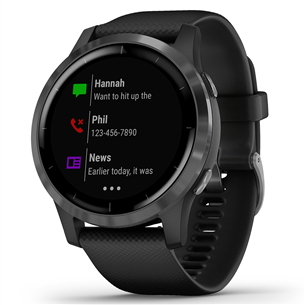 Išmanusis laikrodis Garmin Vivoactive 4, GPS, Black/Black 010-02174-13