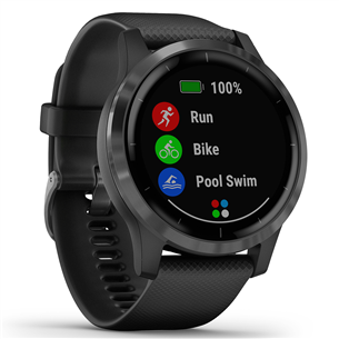 Išmanusis laikrodis Garmin Vivoactive 4, GPS, Black/Black