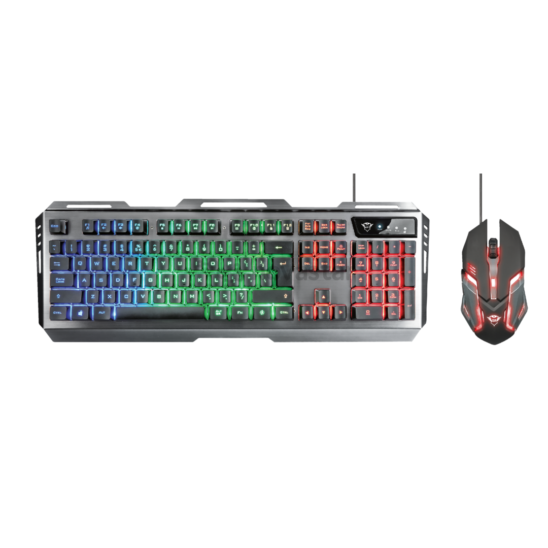 Klaviatūra + pelė Trust GXT 845 Tural Gaming Combo, US, Laidinės