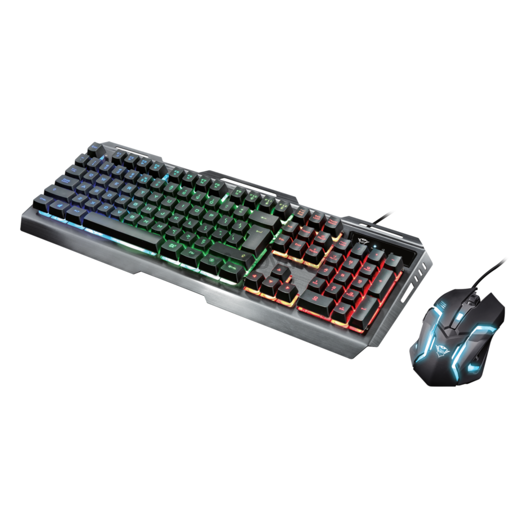 Klaviatūra + pelė Trust GXT 845 Tural Gaming Combo, US, Laidinės