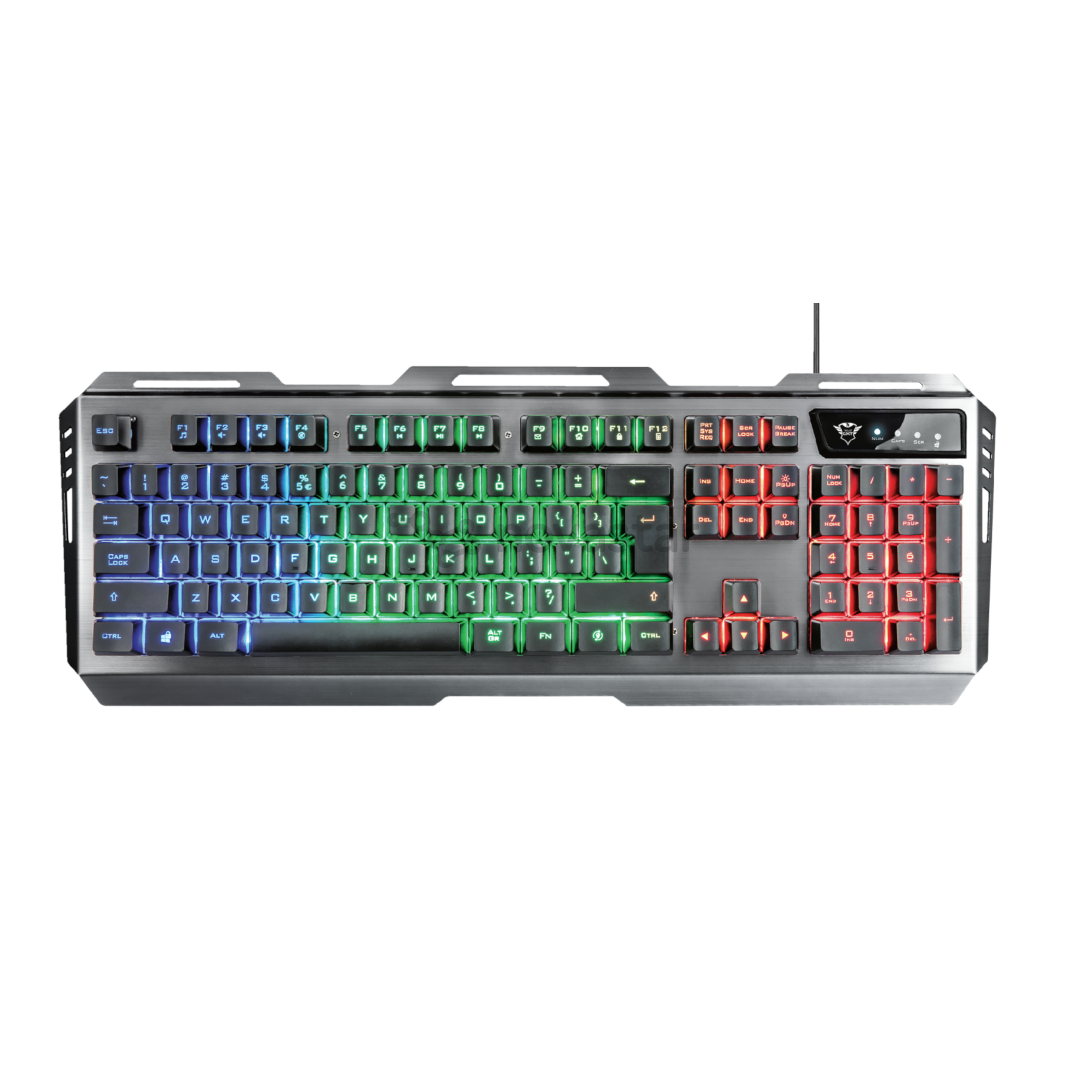Klaviatūra + pelė Trust GXT 845 Tural Gaming Combo, US, Laidinės