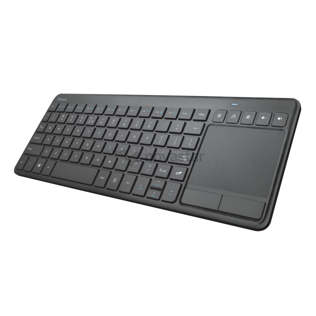 Klaviatūra Trust Vaia TouchPad, belaidė, ENG