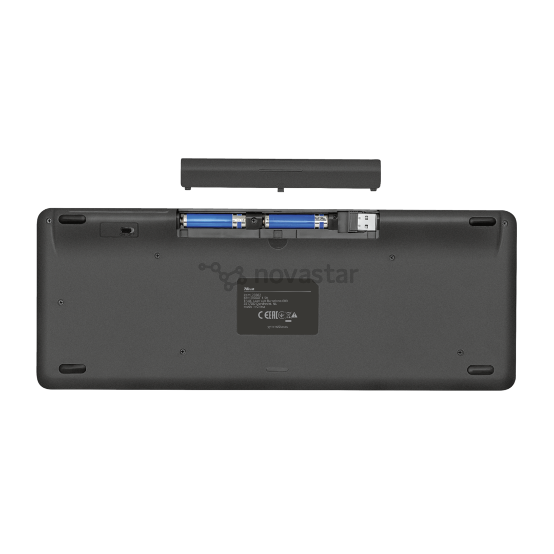 Klaviatūra Trust Vaia TouchPad, belaidė, ENG