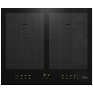 Miele, plotis 62 cm, berėmė, juoda - Įmontuojama indukcinė kaitlentė KM7564FL