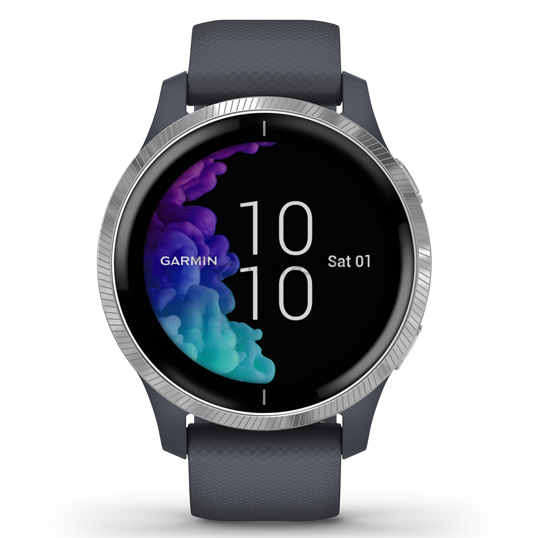 Išmanusis laikrodis Garmin Venu, Silver/Granite Blue