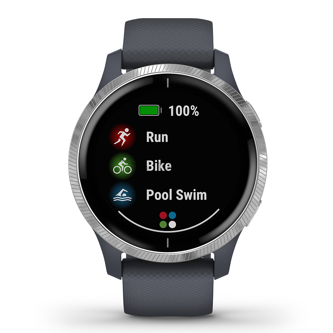 Išmanusis laikrodis Garmin Venu, Silver/Granite Blue