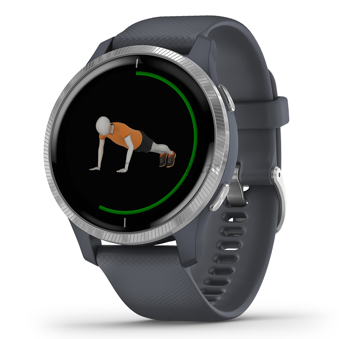 Išmanusis laikrodis Garmin Venu, Silver/Granite Blue