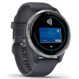 Išmanusis laikrodis Garmin Venu, Silver/Granite Blue