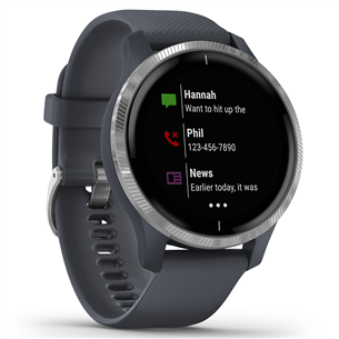Išmanusis laikrodis Garmin Venu, Silver/Granite Blue