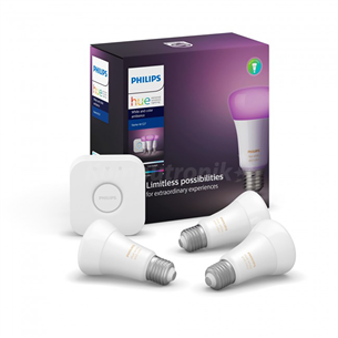 Rinkinys Philips Starter kit 3x E27+bridge, BT
