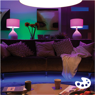 Philips Hue White and Color Ambiance Bluetooth, GU10, 3 шт. + мост, белый - Комплект умных ламп