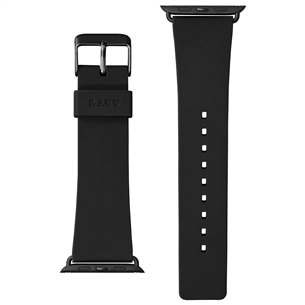 Dirželis Laut Active Apple Watch, 42mm, Silikoninis, Juodas