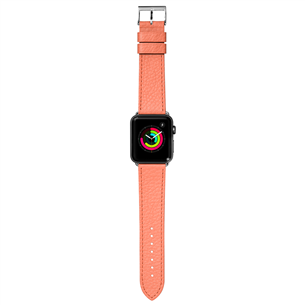 Dirželis Laut Milano Apple Watch, 42mm, Odinis, Rožinis