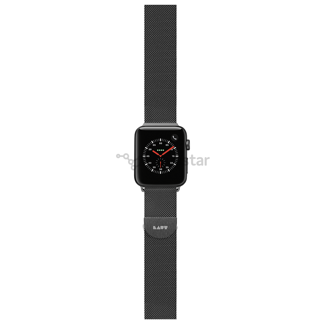 Dirželis Laut Steel Loop Apple Watch, 42/44mm, Juodas